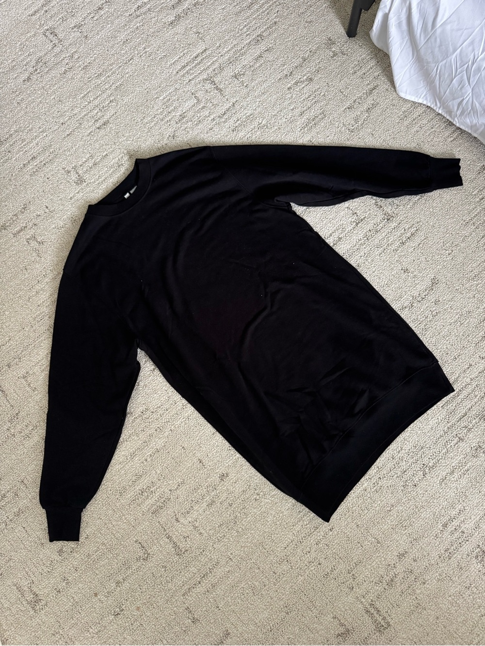 H&M Black Crew Neck Sweater Dress